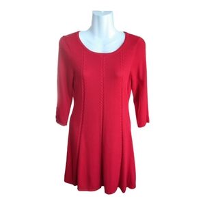 Artisan Petite Red Knit Dress